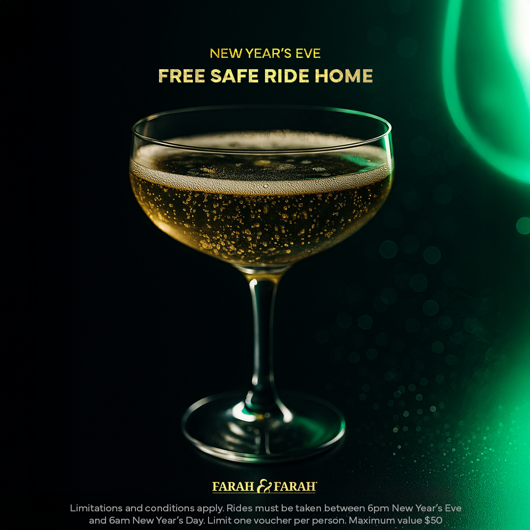 Farah & Farah NYE Free Safe Ride Home Program